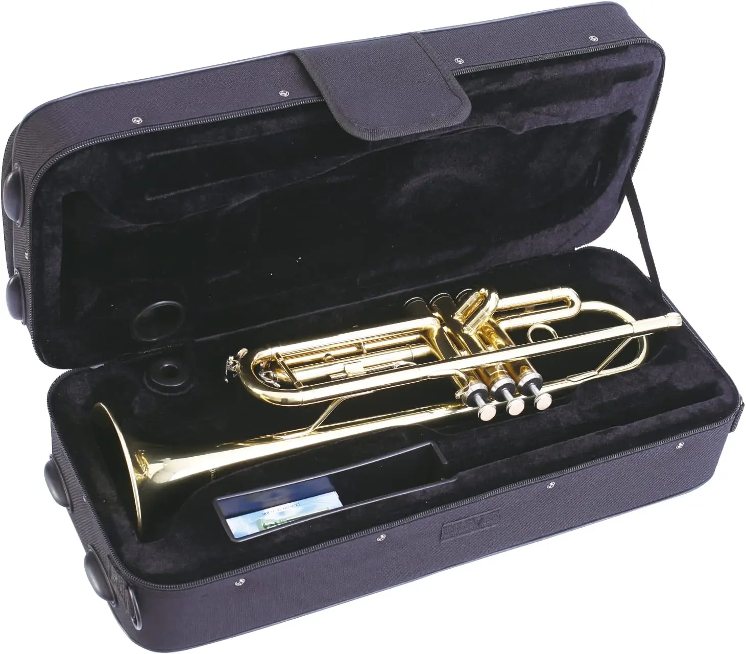 Bb Standard Trumpets for Beginner or Advanced Student Brass Trumpet Instrument with 7C Mouthpiece  Hard Case Polishing Cloth