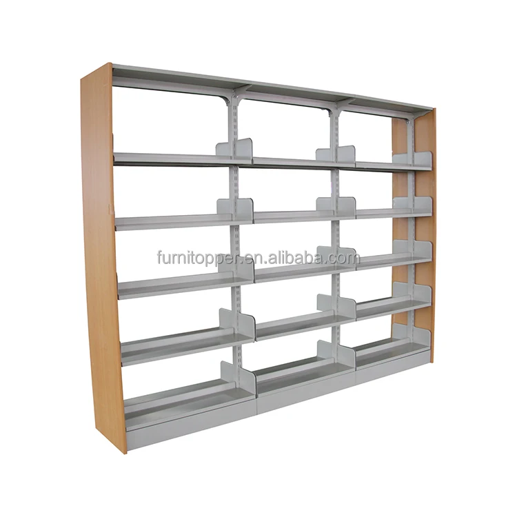 Library Mental Bookshelf University Reading Room Steel Bookcase Vintage Book Display Racks for Bookstore