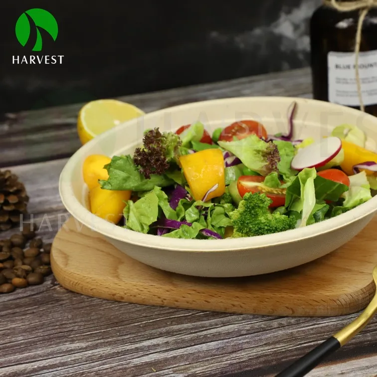 CR24 Runde 24 oz Einweg-Bambus-Salatschssel fr Lebensmittelverpackung zum  Mitnehmen| Alibaba.com