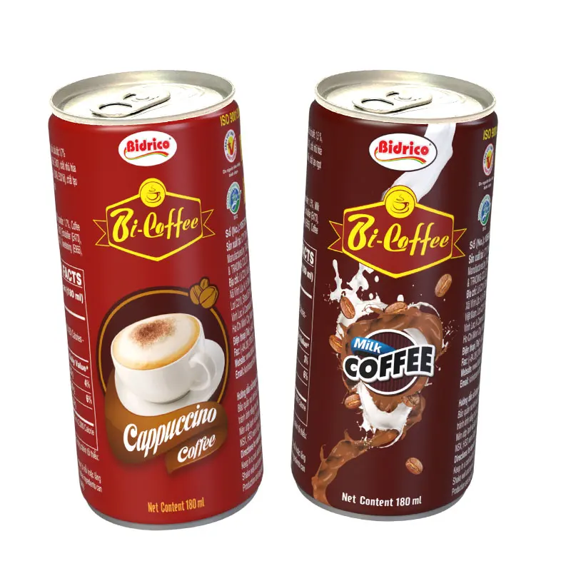 Быстрая доставка кофе капучино Bi-Coffee бренд Iso Halal Haccp cGMP FCE SID нейтральная упакованная в банку сделано во Вьетнаме производитель