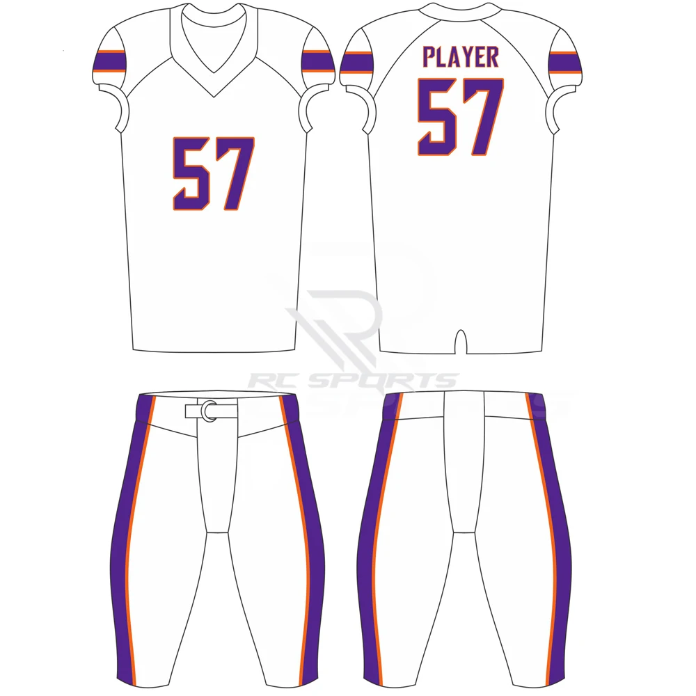 American Football Uniform Wholesale for City Custom Sublimation Jersey Unisex Custom Team Breathable Plus Size