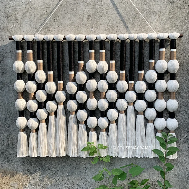 Boho Macrame Wall Hanging Decor Monopoli Painel Macrame Paredes Decorativas Parede for Hotels Textile Art EH2409079