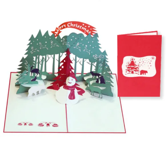 Christmas Tree Pop Up Card Collection Wholesaler Christmas Tree 3d Card