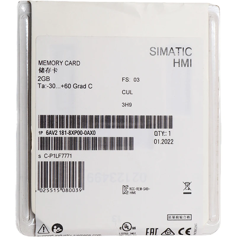 SIEMENS Memory Card - 6AV2181-8XP00-0AX0 - 2 GB SD Card