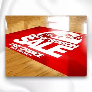 Custom UV Printed Floor Vinyl Decal Sticker Premium Quality Customized Design Options Waterproof & anti-slip vinyl / PVC