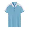 Light blue white collar