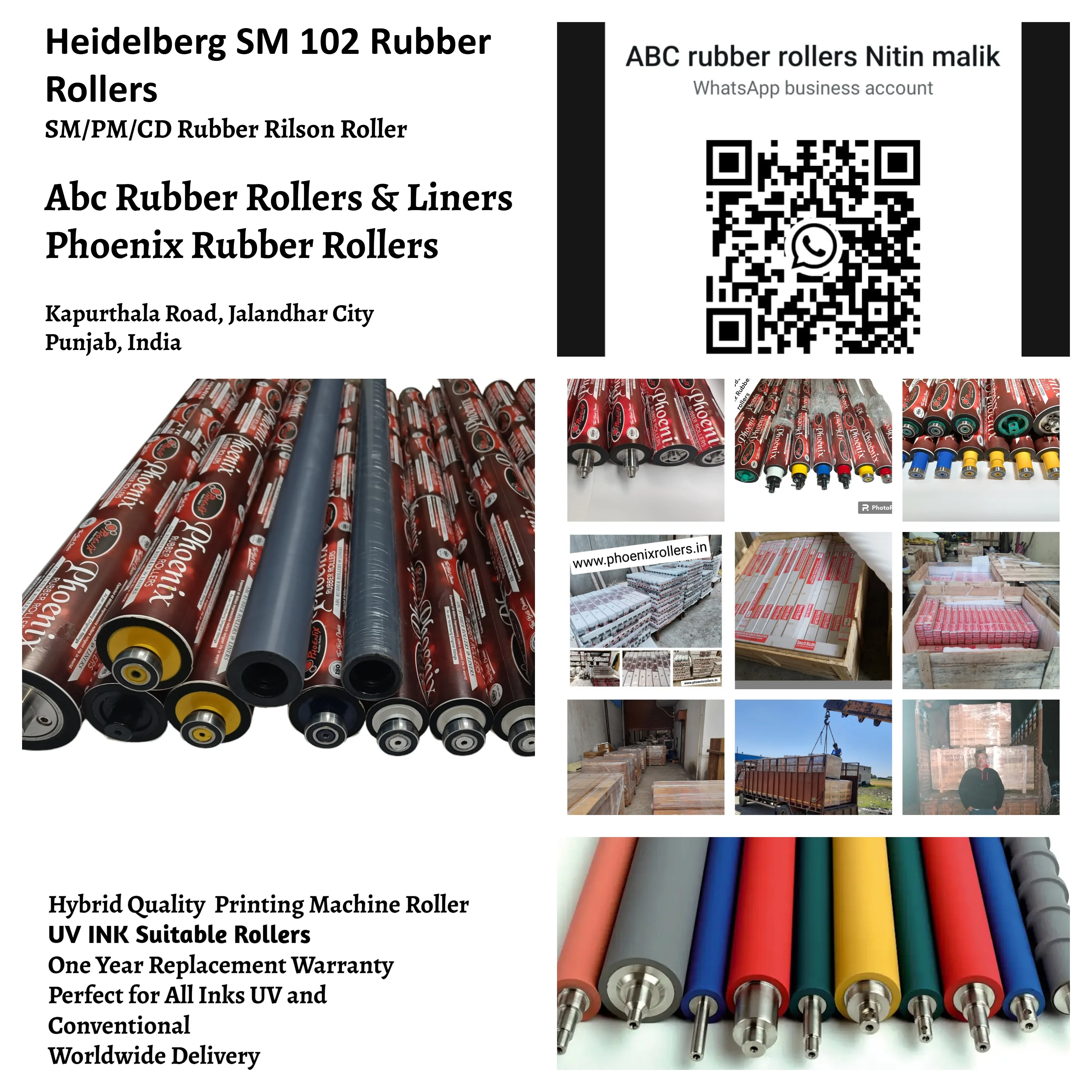 Mini Offset Rubber Phoenix Abc New for Offset Rubber Roller SM CD 102 74 72 52 100% Brand ...