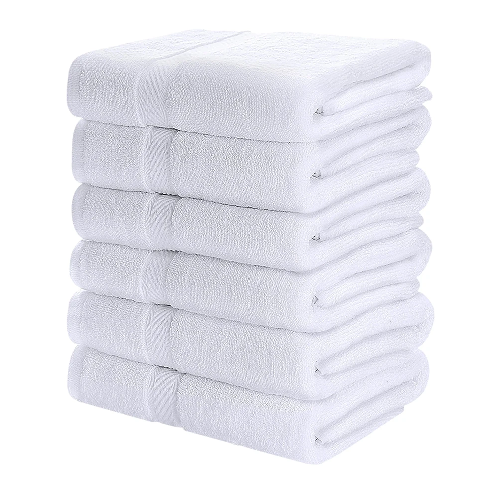 100 Cotton Luxury Hotel Plain Weave Face Hand Bath Towel Factory Direct Sales Fast Drying High