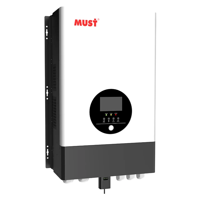 MUST 12KW 48VDC 80A MPPT Low Frequency Split Phase 110v/220V PV3900 TLV Series Hybrid Solar Inverter for Central American Use