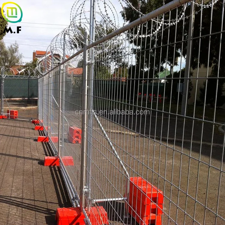 Galvanized Temporary Fence Panel Australian 7x8ft Construction Site Temp Fencing