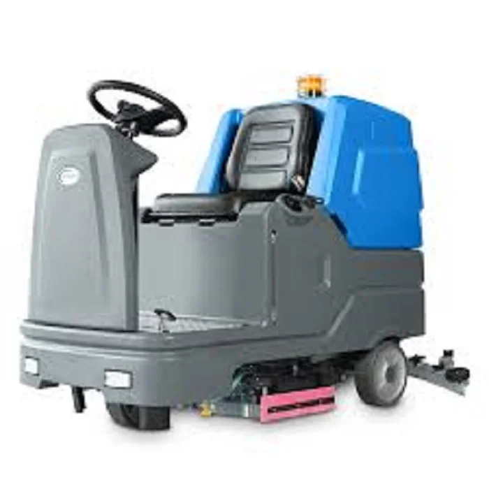 ET-100\ Battery Operated Car Type Ride on Floor Scrubber Commercial Tennis Court Floor Road Sweeper Machine