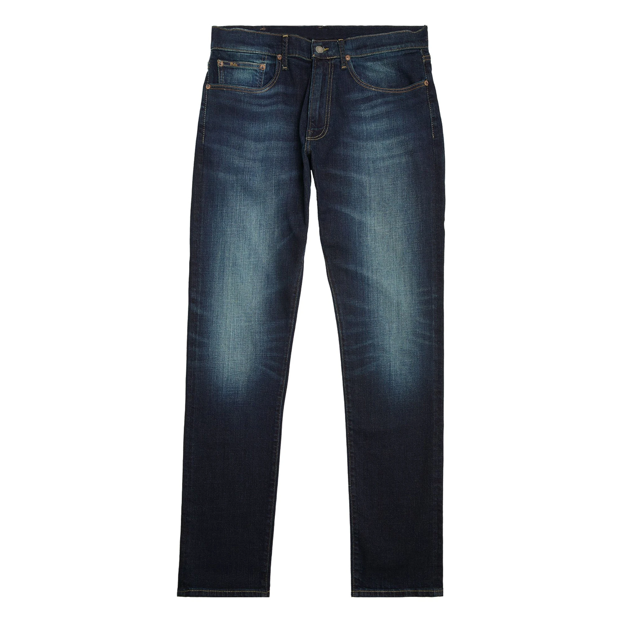 2024 Swag Shell Own Branded Exterior Pockets Customized Printing Blue Color Denim Pants for Men's Slim Stretch Denim Pants