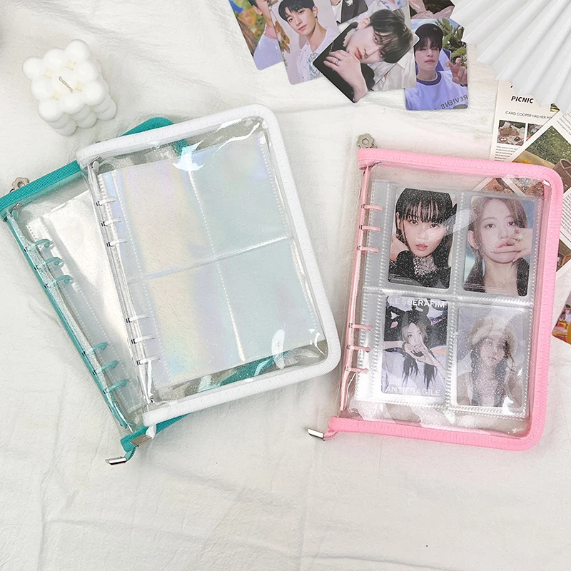 Glitter PVC Kpop Photocard Binder - A5 Loose Leaf Holder Glitter PVC Kpop Photocard Binder - A5 Loose Leaf Holder
