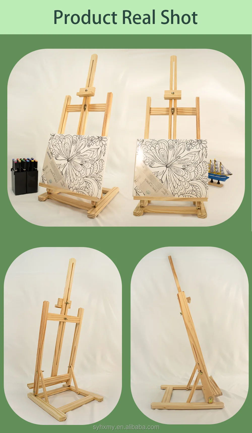 Hshaped Desktop Easel Adjustable Studio Art Easel Painting Display Stand Easels For Artist