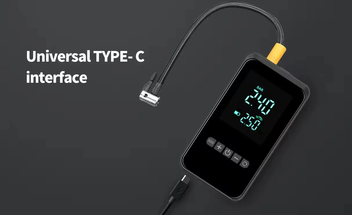 Wireless Car Tire Inflator for Car Truck Bicycle Portable Rechargeable Tire Inflator Digital Air Compressor