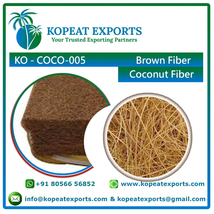 Coir Coconut Fiber Blocks Fiber Optic Terminal Blocks Cocopeat Price Coconut Farm Coir Pith Good