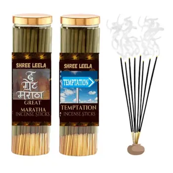 Shree Leela Agarbatti For Pooja Great Maratha & Temptation Pack Of 2 ...