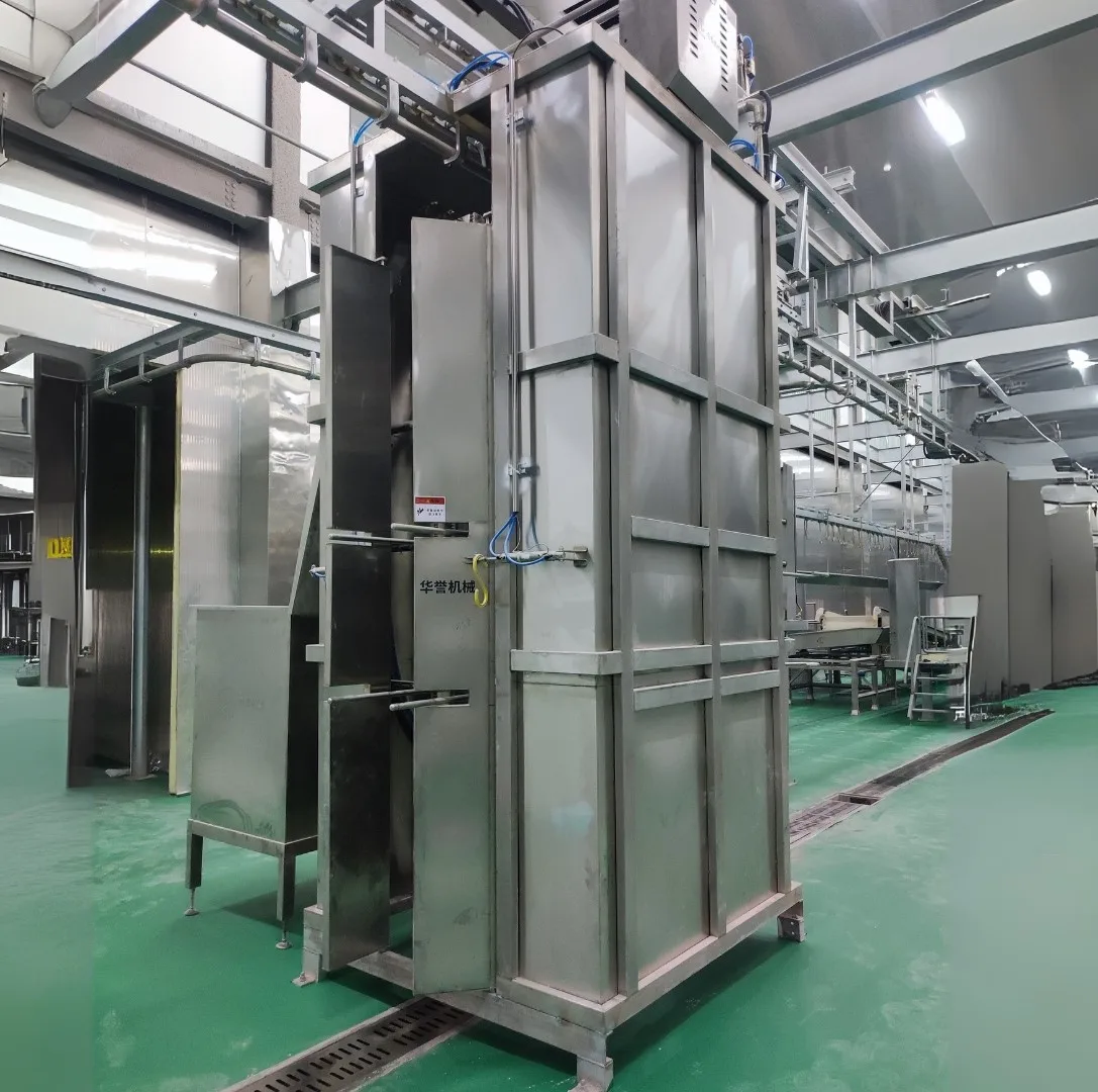 Automatic high-pressure carcass cleaning system for cattle slaughterhouses