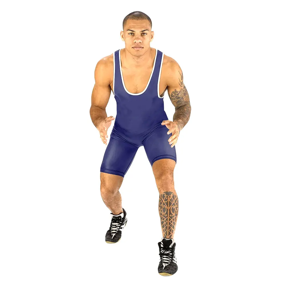 Custom Made Wrestling Singlets Spandex Polyester New Style Wrestling