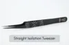 Straight Isolation Tweezer Black