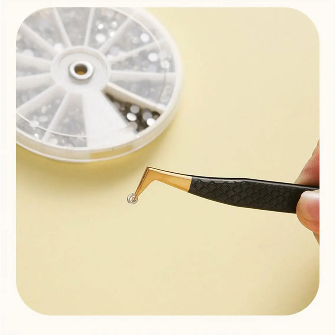 Private Label Fiber Tip Eye Lash Tweezer Best Seller Professional