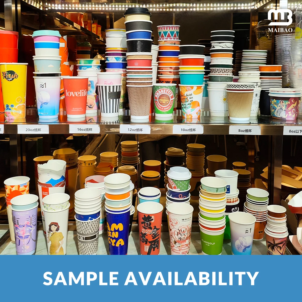 Custom Disposable 6oz & 8oz Double Wall Coffee Cups with Lids   Eco-Friendly Paper Cups for All Beverages  Wholesale Available