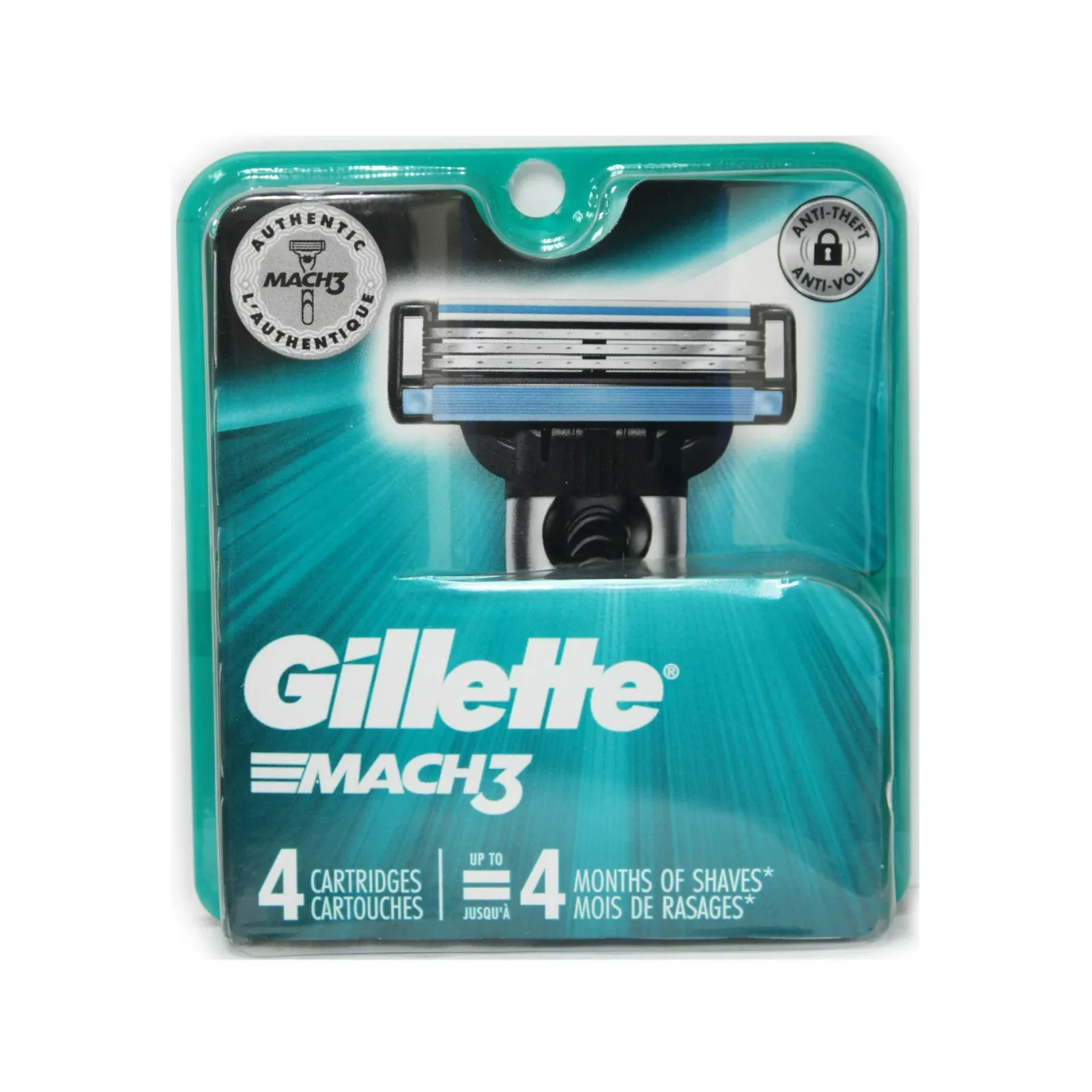Gillette Mach3 Refill Cartridges,4 Count - Buy Gillette Venos Gillette ...