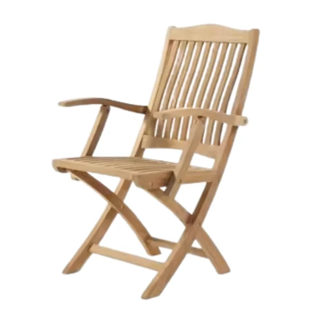 patio teak arm chair folding