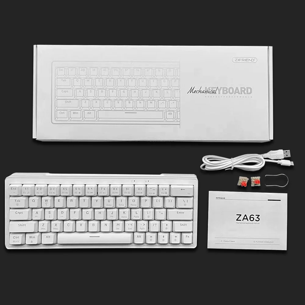 ZA63 Customized Keyboard - RGB Backlit Gaming Mechanical