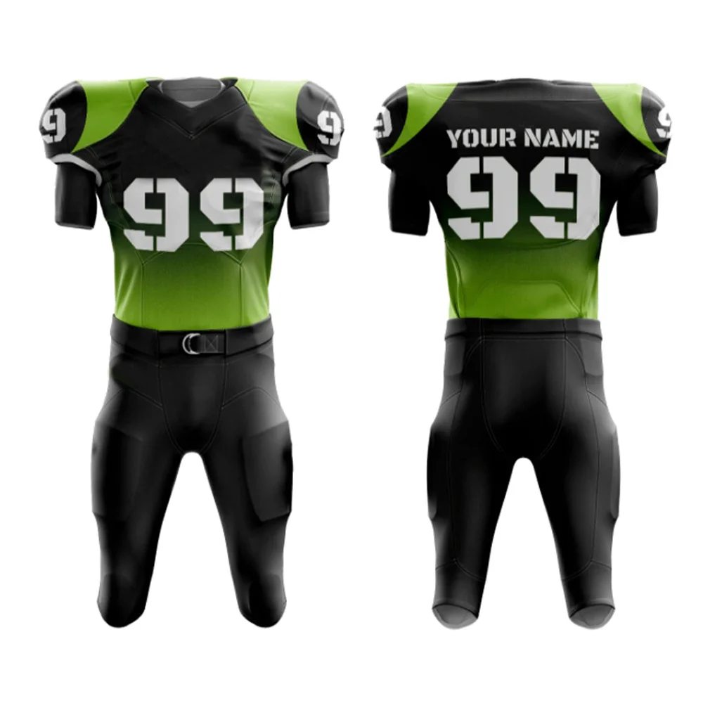 American football Team Uniforms (Sublimation) 45$ usd / (Jersey and Pant)