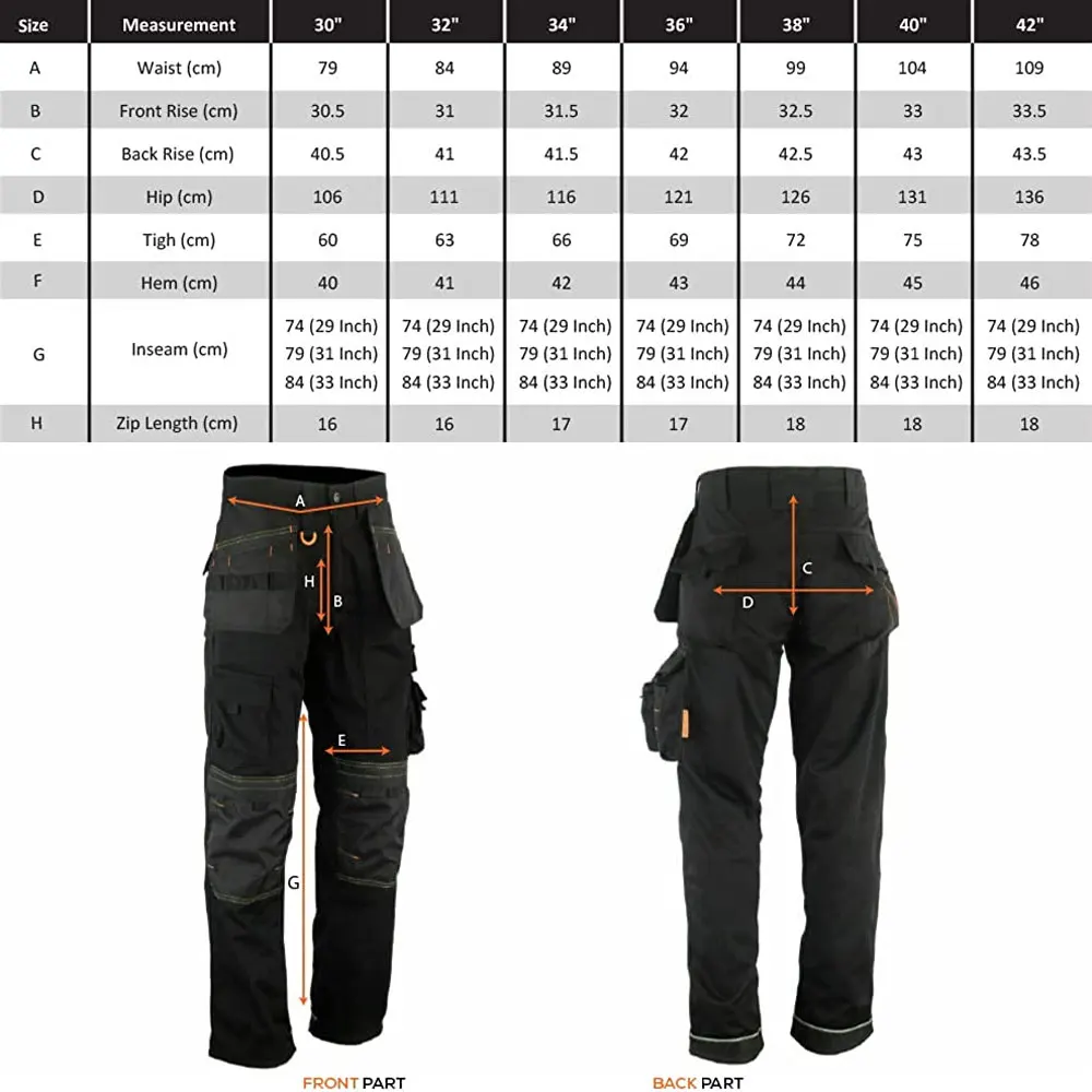 Worker Wear Cargo Pants Worker Reflective Safety Men Cargo Pants