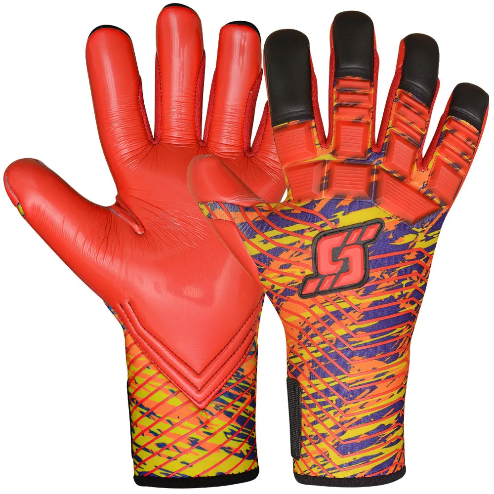 Easy Entry Goalkeeper Gloves Protect Latex Knitting Nylon Breathable