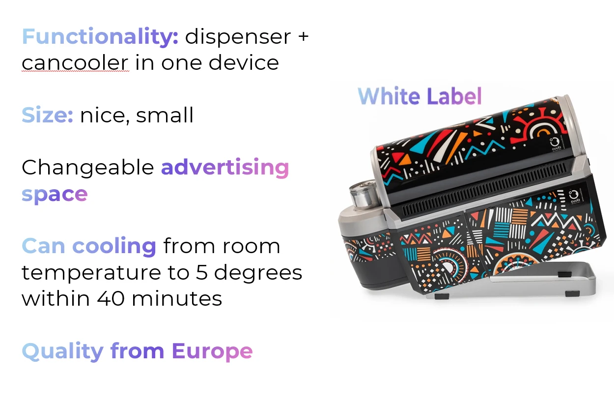 White Label Compact Household Battery Operated Refrigerator Dispenser Space-Saving One Device Plastic Wine Beverage Cooler