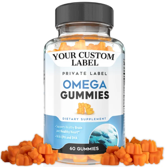 Omega Gummies By Vox Nutrition Great Tasting Orange Flavor Promotes