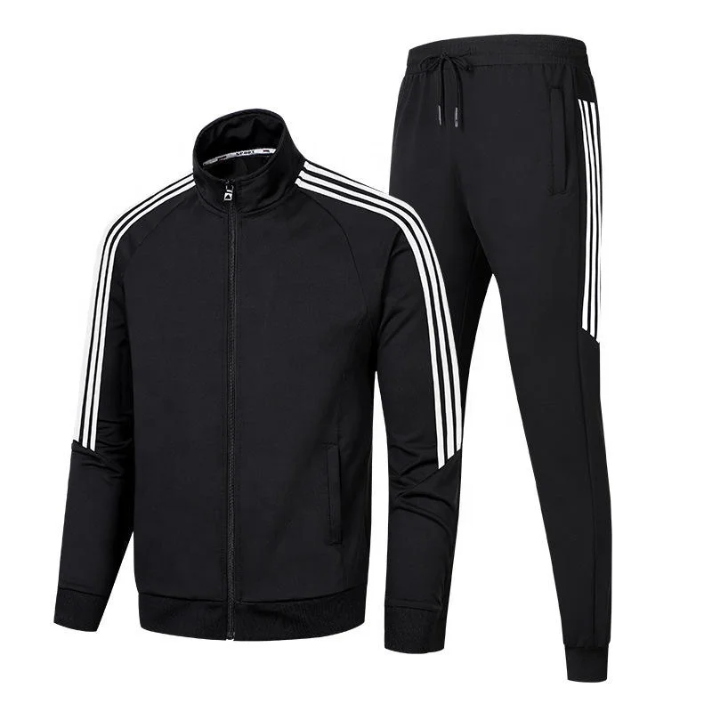 Men Rhinestone Track Suits Thick Blank Plain 2 Piece Set Men Rhinestone Heat Transfer Printing Men ...
