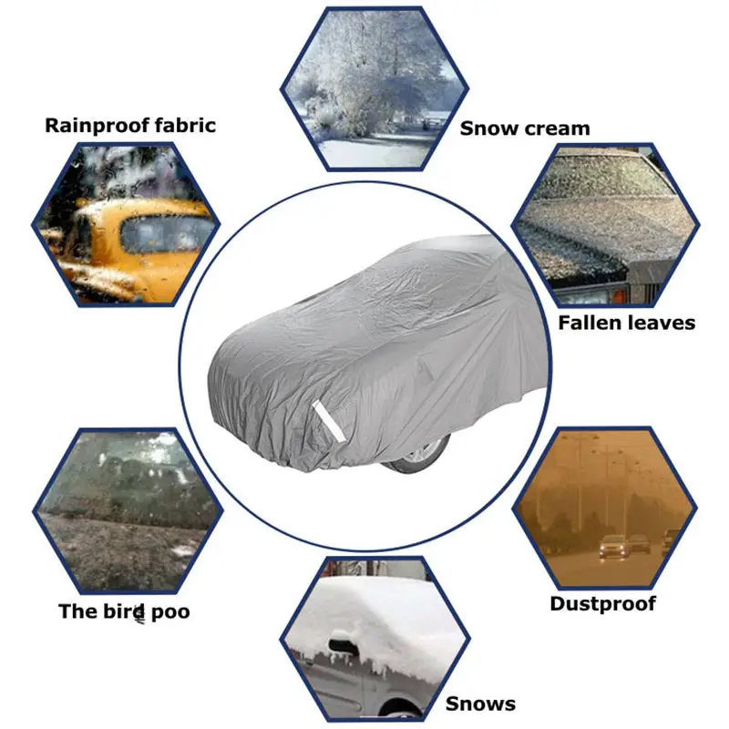 STARRYHEART Universal Car Protective Cover Windshield Automatic Waterproof Car Cover