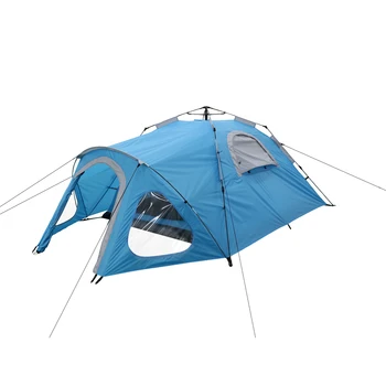Blue  Automatic Instant Camping Tent for 2-3 Person Outdoor Hiking and Beach Shelter