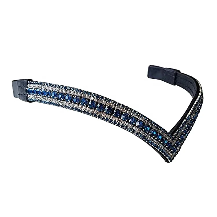 Harrison Howard Pferde-Stirnband Mit Diamantverzierung – Gepolstert, Gebogenes Design, In 4 Farben