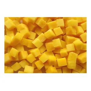 Superior Quality Good Taste Frozen Mango Chunks New Arrival IQF Fresh Frozen Mango Fruit / Mango Dices Cubes Chunks