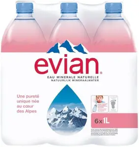 Eviian High Quality Fresh Tasteless Natural Mineral Water 330ml 1L French Evian Bottled Drinking