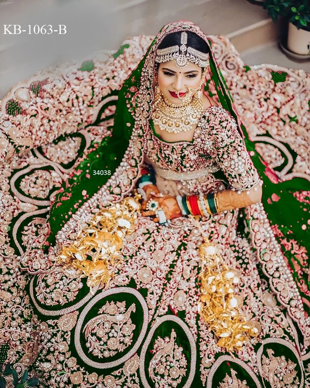 Designer Hijab - Bridal Lehenga Choli With Embroidery Work 100% Export  Oriented Unit from Surat