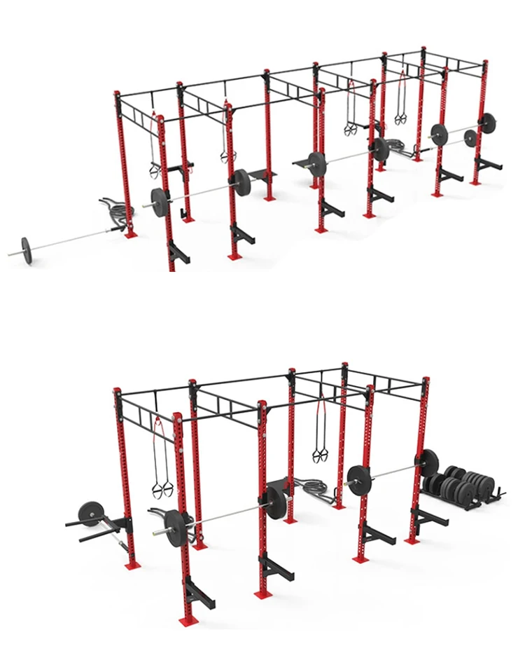 8 Man Rig Gym Factory Custom Outdoor Gym Rigs 10 Bay Freestanding Competition Rig ...