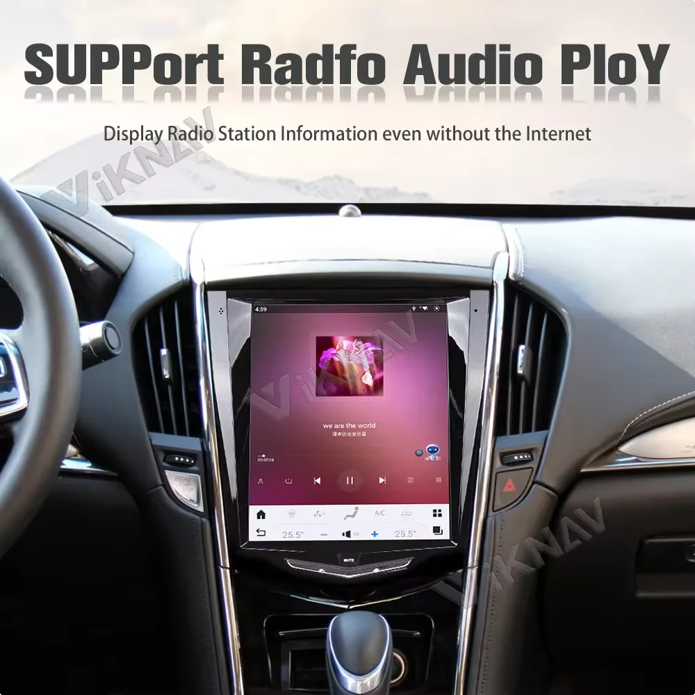 10.4 Inch Android 13 Car Radio For Cadillac ATS CTS SRX Escalade 2013-2018 Carplay Auto Stereo GPS Navigation Multimedia Player
