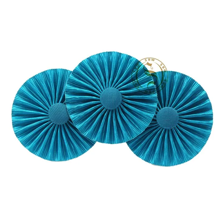 Turquoise Color Masonic Master Mason Rosettes with Button | Wholesale Regalia Rosettes for Accessories