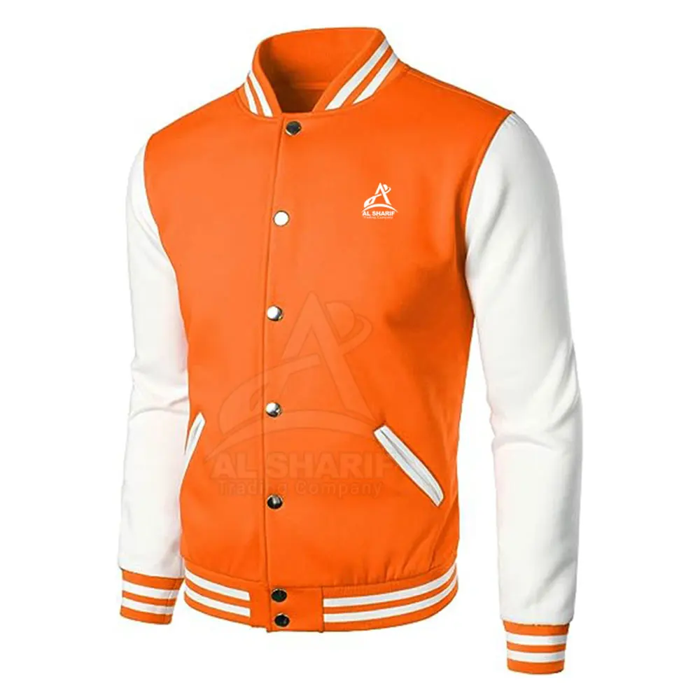 New Arrival Adults Size Men Varsity Jackets Low Moq Windproof Men