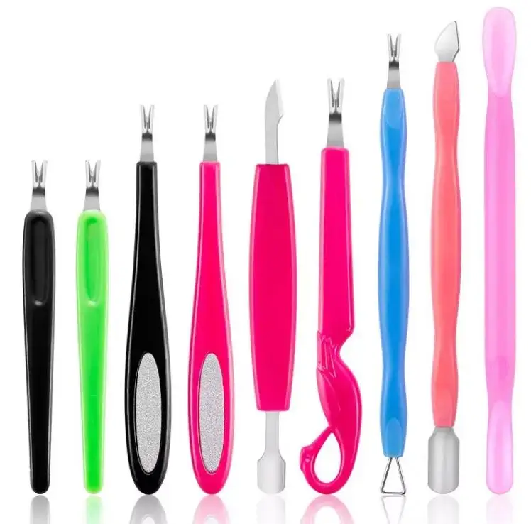 Plastic Handle Cuticle Pusher For Callus Remover Cuticle Remover Salon