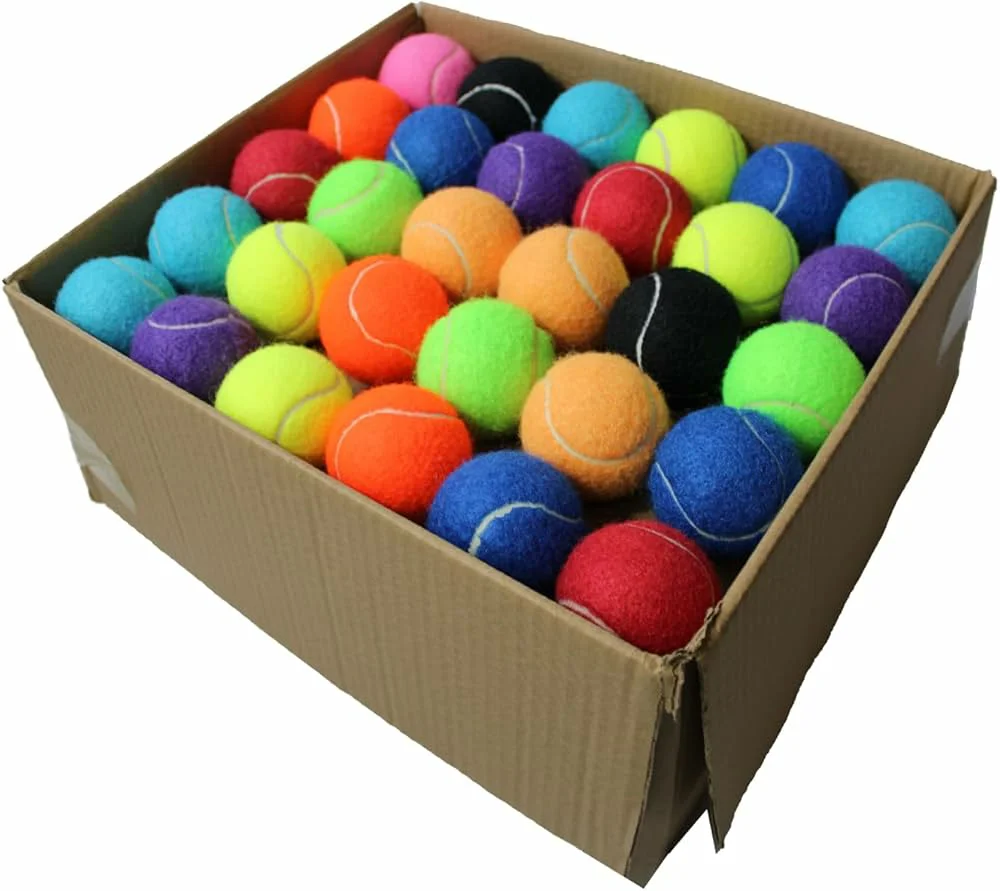 New Colored Personalized Tennis Ball Cheap Price Customized Color Printed logo Tennis Balls