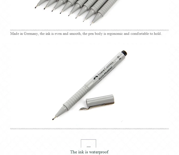 Faber Castell Professional Micron Needle Fine Liner Markers Pen Set For