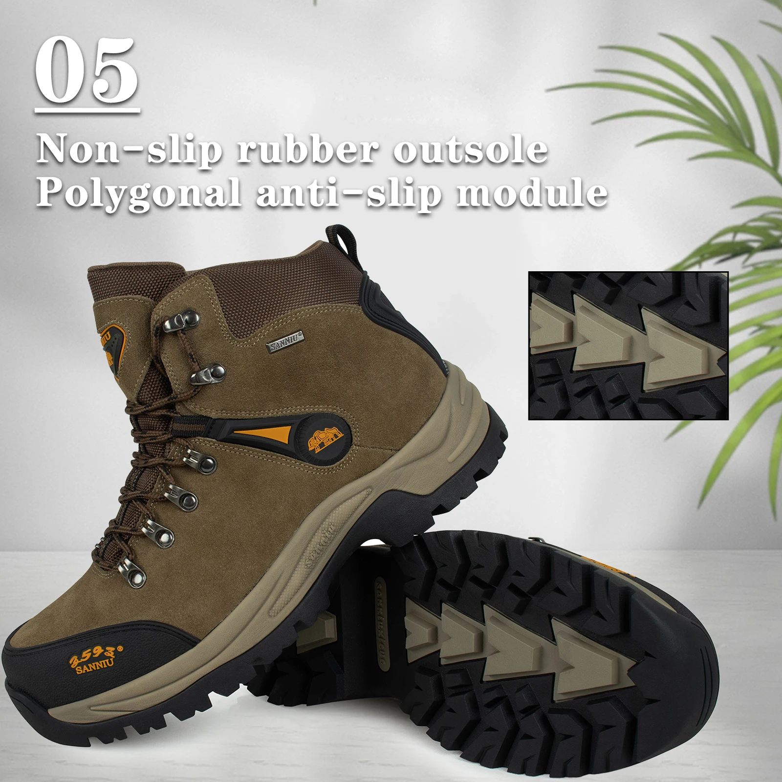 High Quality Outdoor Antislip Training Plush Thickened Safety Shoes