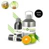 Yellow with green tint & Citrus, fruity and sweet